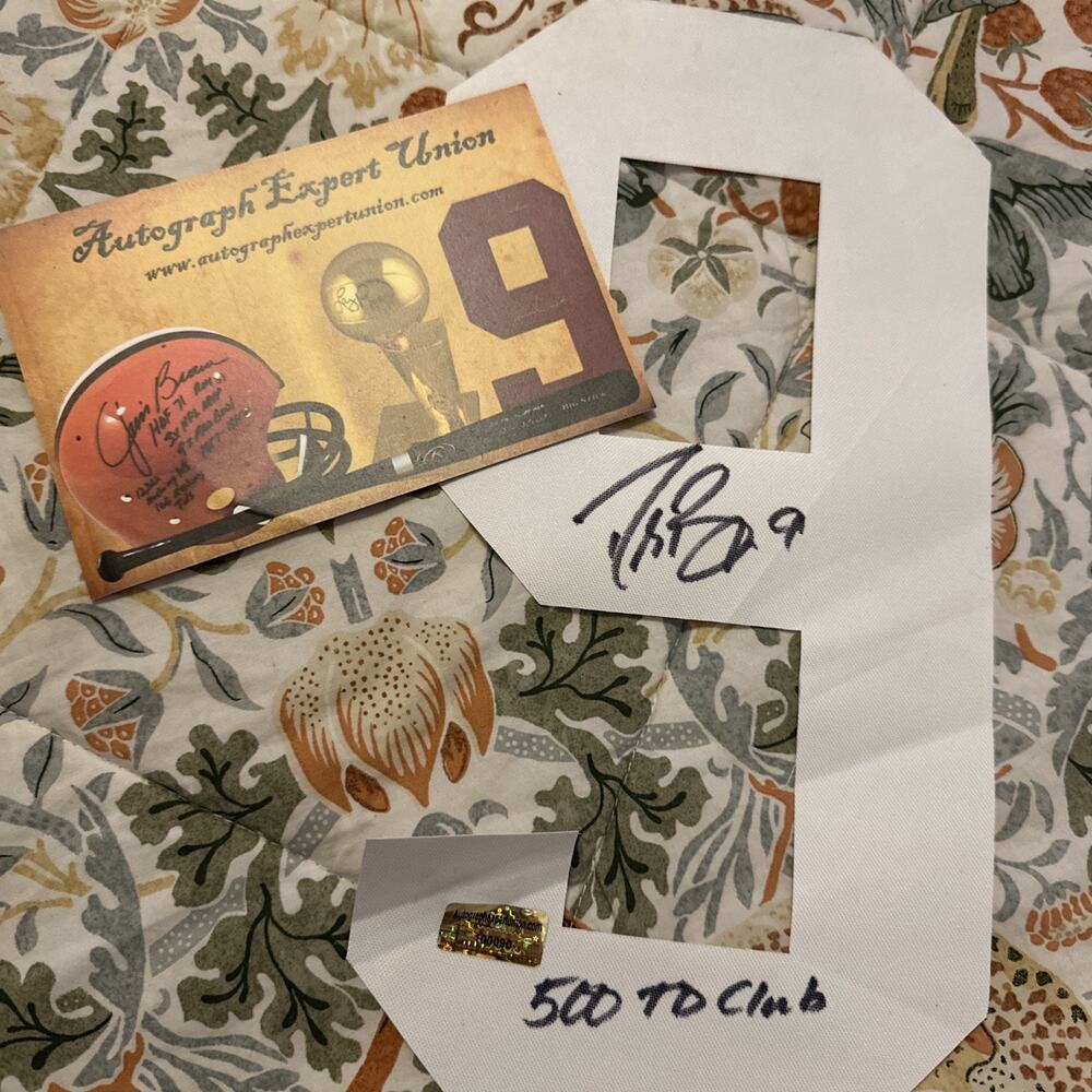 Drew Brees Signed Jersey Number With Autograph Expert COA #100090